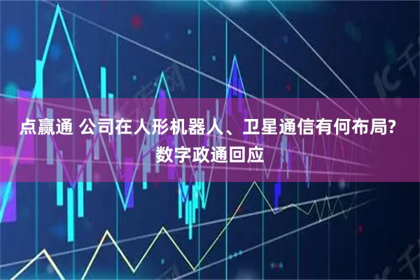 点赢通 公司在人形机器人、卫星通信有何布局? 数字政通回应